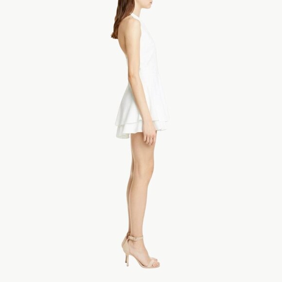 NWT Alice + Olivia Women’s Sicily Halter Neck Shorts Romper | Sz 10 | Off White - Picture 3 of 16